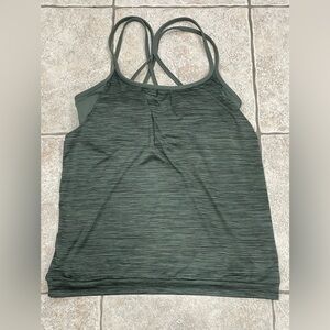 Athleta Green Energize Strappy Back Tank Top medium